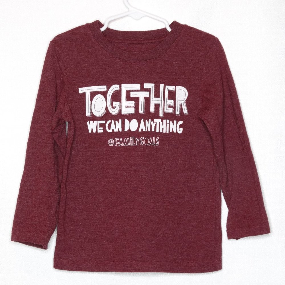 Cat & Jack Maroon 4T Long Sleeve Shirt